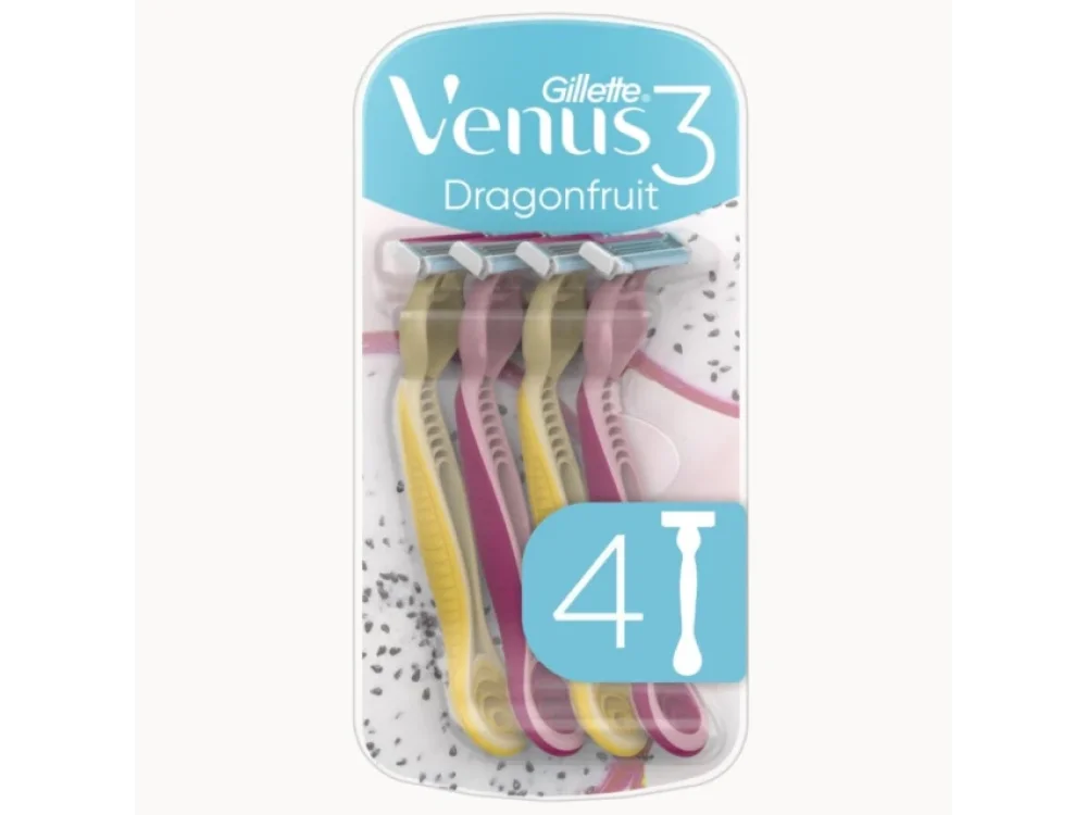 Gillette Venus 3 Dragonfruit Ξυραφάκια, 4τμχ