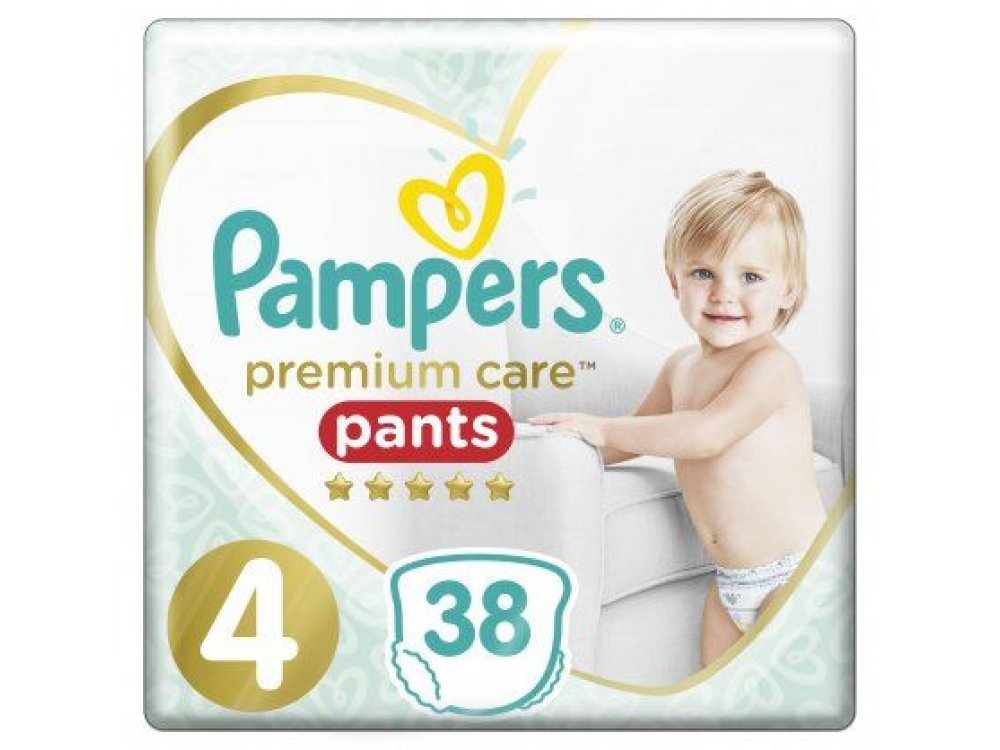 Pampers Πάνες Premium Care Pants Jumbo Pack Νo4 (9-15kg) 38τεμ