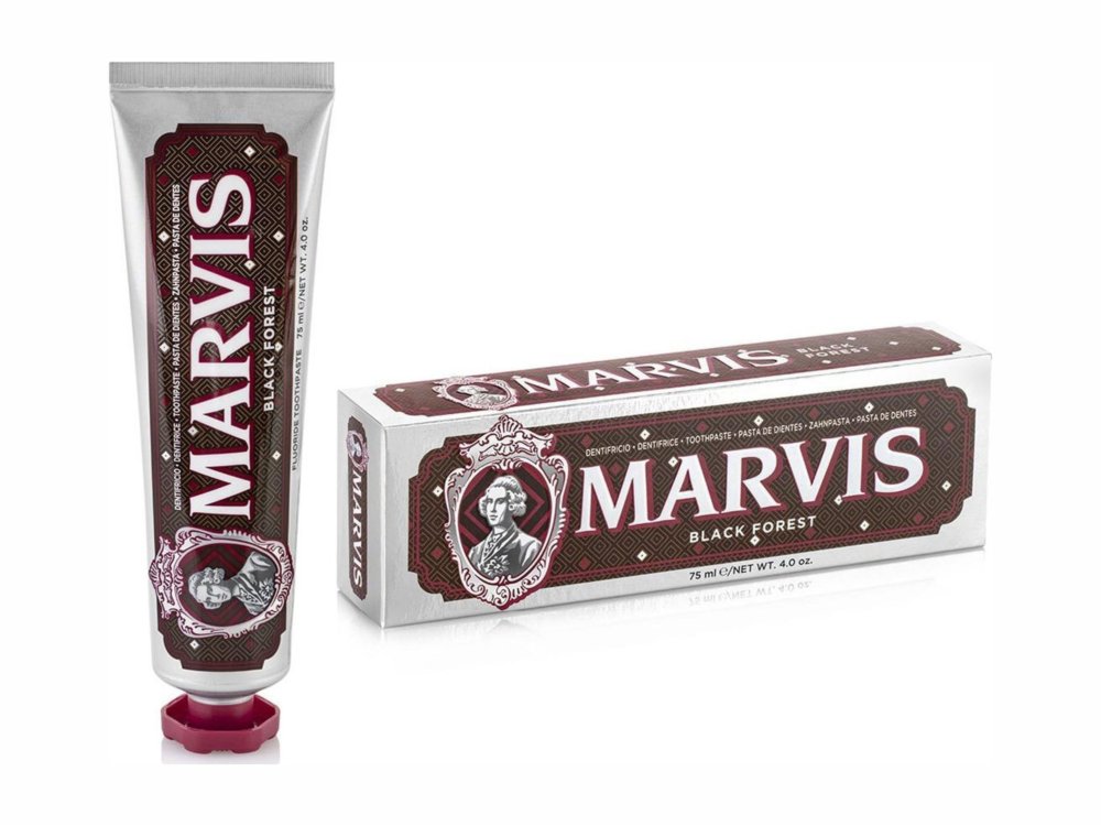 Marvis Black Forest Mint Toothpaste, Οδοντόκρεμα με Γεύση Μέντα, Μαύρη Σοκολάτα & Κεράσι, 75ml