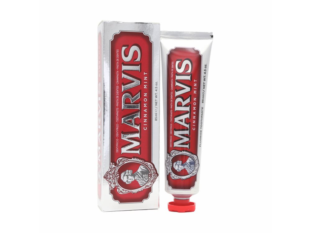 Marvis Cinnamon Mint +Xylitol Toothpaste, Οδοντόκρεμα με Ξυλιτόλη και Ευχάριστη Γεύση Κανέλας & Μέντας, 85ml
