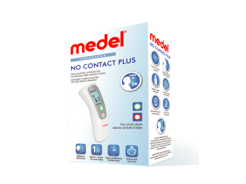 Medel Thermmometer No Contact Plus, Ανέπαφο Θερμόμετρο Μετώπου, 1τμχ