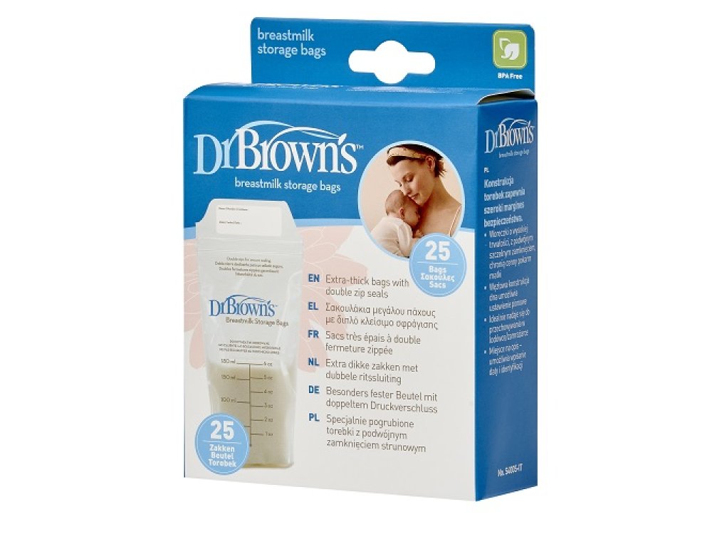 Dr. Brown's Breastmilk Storage Bags, Σακουλάκια φύλαξης Μητρικού γάλακτος, 25τμχ