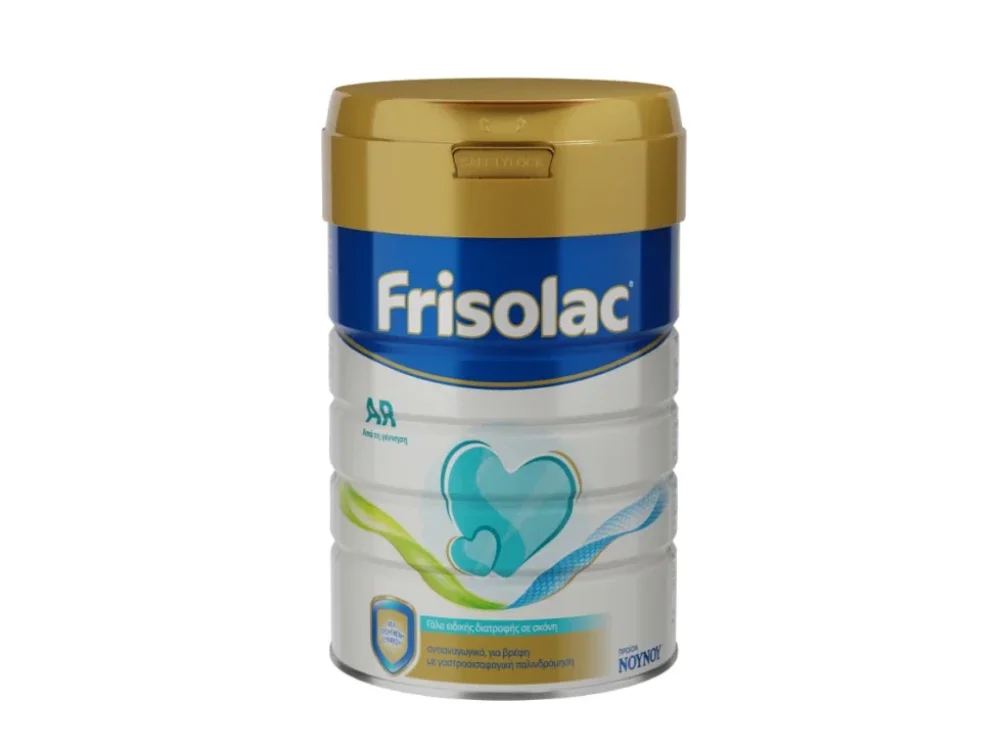 Frisolac AR Βρεφικό Γάλα Ειδικής Διατροφής από τη Γέννηση έως το 12ο Μήνα για την Αντιμετώπιση των Αναγωγών, 400 gr