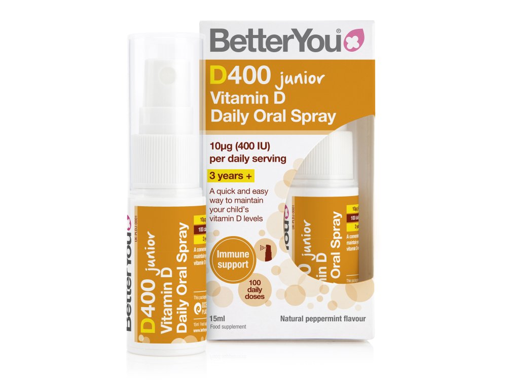 BetterYou DLux Junior Vitamin D Oral Spray Συμπλήρωμα Διατροφής με Βιταμίνη D3 για Παιδιά, σε Σπρέι, 15ml