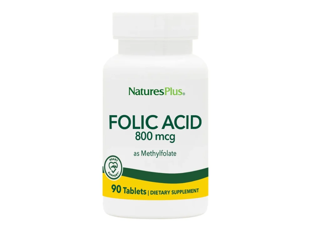 Natures Plus Folic Acid 800mcg, 90tabs