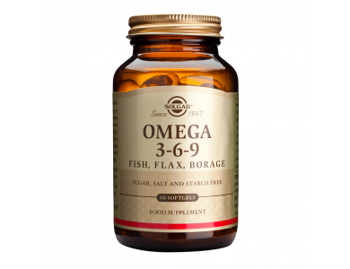 Solgar Omega 3-6-9 Συμπλήρωμα Διατροφής με Ωμέγα Λιπαρά Οξέα για την Υγεία του Εγκεφάλου & του Καρδιαγγειακού Συστήματος, 60softgels