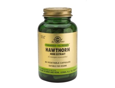 Solgar Hawthorn Herb Extract, Για τη Μνήμη, την Καρδιά & τη Ρύθμιση της Αρτηριακής Πίεσης, 60caps
