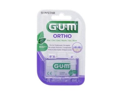 Gum 724 Ortho Wax Mint Flavored Ορθοδοντικό Κερί Με Μέντα, 1τμχ