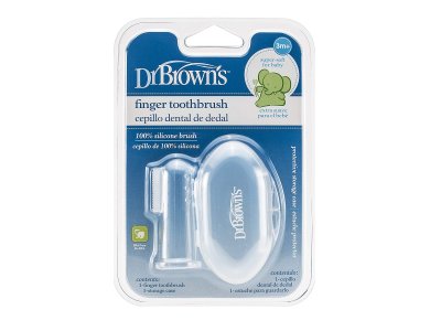 Dr.Brown's HG 010 Βρεφική Δακτυλική Οδοντόβουρτσα Σιλικόνης, 1τμχ