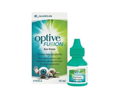 Allergan Optive Fusion, Λιπαντικές Οφθαλμικές Σταγόνες, 10ml