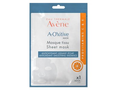 Η Avene A-Oxitive υφασμάτινη μάσκα είναι μία μάσκα με προ-βιταμίνες C & E για δέρμα πιο λείο και πιο φωτεινό σε 10 λεπτά.