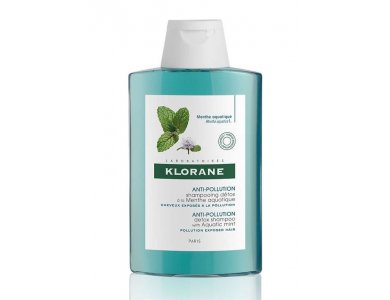 Klorane Anti-Pollution Shampooing Detox Menthe Aquatic, Σαμπουάν Αποτοξίνωσης με Υδάτινη Μέντα, 200ml