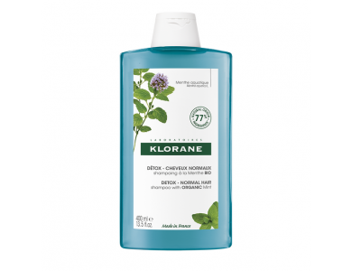 Klorane Shampoo Detox, Σαμπουάν για Κανονικά Μαλλιά με Βιολογική Μέντα, 400ml