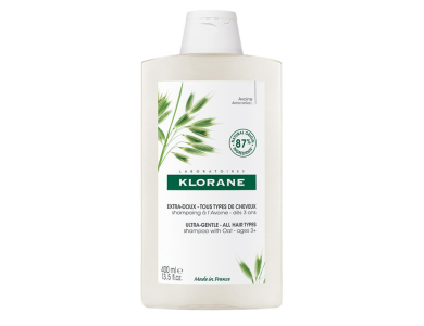 Klorane Ultra Gentle Shampoo with Oat Milk, Σαμπουάν με Γαλάκτωμα Βρώμης για Απαλά Μαλλιά, 400ml
