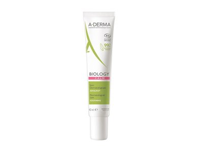 A-Derma Biology Calm Soin Apaisant Soothing Cream, Καταπραϋντική Φροντίδα για το Αντιδραστικό Δέρμα, 40ml