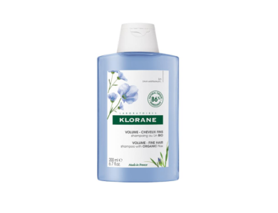 Klorane Linum Shampoo, Σαμπουάν για Όγκο με Ίνες Λιναριού BIO, 200ml