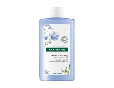 Klorane Linum Shampoo, Σαμπουάν για Όγκο με Ίνες Λιναριού BIO, 400ml