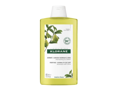 Klorane Shampoo Citrus Pulp, Σαμπουάν Συχνής Χρήσης με Κίτρο & Βιταμίνες για Μαλλιά που Λαδώνουν, 400ml