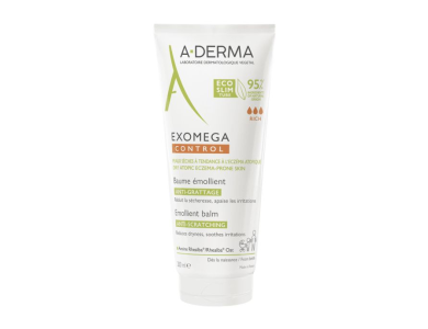 A Derma Exomega Control Emollient Balm, Μαλακτικό Βάλσαμο Κατά του Κνησμού για Πολύ Ξηρή Επιδερμίδα με Τάση Ατοπίας για Όλη την Οικογένεια, 200ml