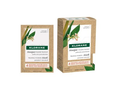 Klorane Masque Poudre Traitant Galanga, Θεραπευτική Μάσκα Μαλλιών Σε Μορφή Πούδρας Κατά Της Επίμονης Πιτυρίδας, 8x3g