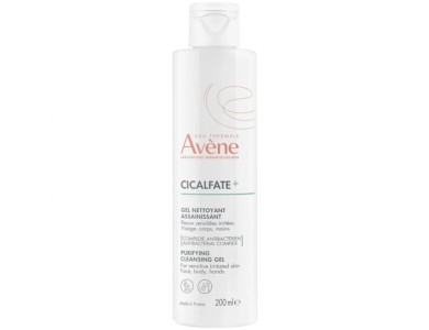Avene Cicalfate+ Gel Nettoyant Assainissant, Εξυγιαντικό Τζελ Καθαρισμού για Ευαίσθητο & Ερεθισμένο Δέρμα, 200ml