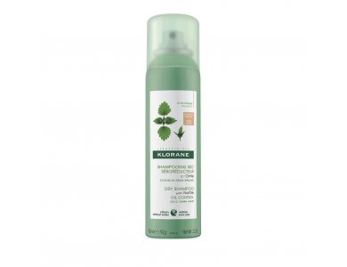Klorane Ortie Dry Shampoo με Τσουκνίδα για Λιπαρά Μαλλιά Καστανά/Μαύρα 150ml