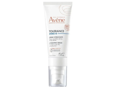 Avene Tolerance Hydra-10 Fluide Hydratant, Ενυδατική Κρέμα Προσώπου Πλούσιας Υφής Για Ευαίσθητο, Ξηρό/Πολύ Ξηρό & Αφυδατωμένο Δέρμα, 40ml