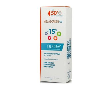 Ducray Melascreen UV Light Cream SPF50+, Αντηλιακή Κρέμα Προσώπου Λεπτής Υφής για Κανονικές/ Μικτές Επιδερμίδες, 40ml