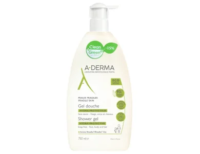 A-Derma Hydra-Protective Shower Gel Promo -15% Αφρόλουτρο για Ευαίσθητες Επιδερμίδες, 750ml