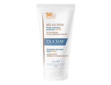 Ducray Melascreen UV Protective Anti-Spots Fluid SPF50+ (PNM), Λεπτόρρευστη Αντηλιακή Κρέμα για Κανονικό προς Μικτό Δέρμα, 50ml