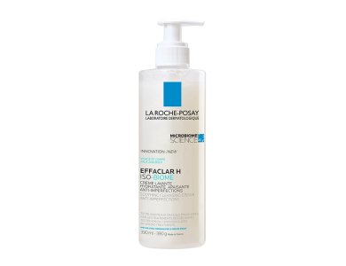 LA ROCHE-POSAY Effaclar H Isobiome Cleansing Cream, Καταπραϋντική Ενυδατική Κρέμα Καθαρισμού για Ευαισθητοποιημένο Δέρμα, 390ml