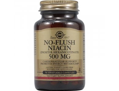 NoFlush Niacin 500 MG 50 Veggie Caps