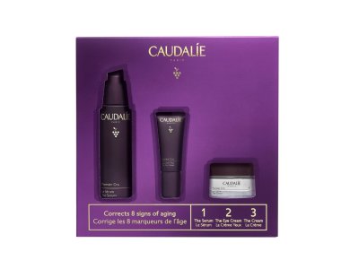 Caudalie Premier Cru Set Πακέτο Προσφοράς για Αντιγήρανση με Serum Λεπτόρρευστος Ορός 30ml & Eye Cream Κρέμα Ματιών 15ml & Cream Κρέμα Ημέρας 5ml