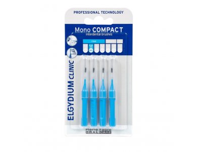 Elgydium Clinic Mono Compact Blue 0.4 Μεσοδόντια Βουρτσάκια 4τμχ