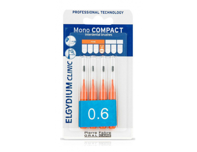 Elgydium Clinic Monocompact, Μεσοδόντια Βουρτσάκια 0.6mm 4τμχ