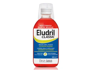 Elgydium Eludril Classic Στοματικό Διάλυμα για την Προστασία & Διατήρηση της Υγείας των Ούλων, 500ml
