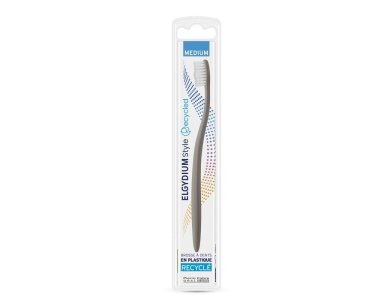 Elgydium Style Eco MEDIUM Toothbrush, Οδοντόβουρτσα Μέτριας Σκληρότητας Από Οικολογικά Υλικά, 1τμχ