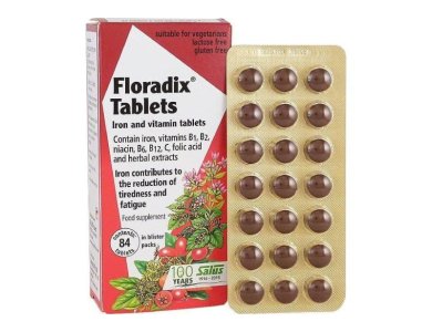 Power Health Floradix Tablets, Τονώνει τον γυναικείο οργανισμό, χαρίζει ζωντάνια & ενεργητικότητα.  84tabs