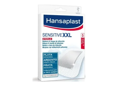 Hansaplast Αποστειρωμένα Αυτοκόλλητα Επιθέματα Med Sensitive XXL 10x8cm, 5τμχ