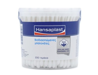 Hansaplast Μπατονέτες απο 100% Οργανικό Βαμβάκι, 200τεμ