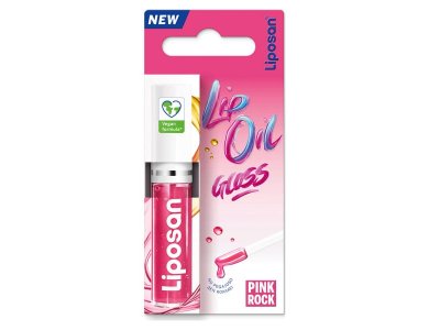Liposan Lip Oil Gloss Pink Rock Vegan Friendly, Για Άμεση Ενυδάτωση, 5,5ml