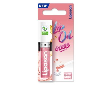 Liposan Lip Oil Gloss Sweet Nude Vegan Friendly, Για Άμεση Ενυδάτωση, 5,5ml