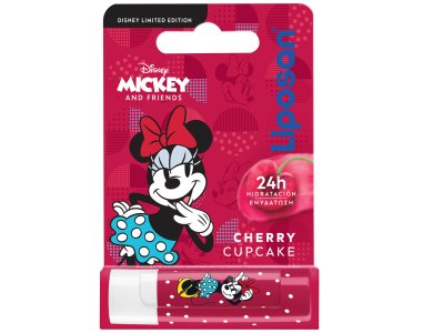 Liposan Disney Mickey Ενυδατικό Χειλιών για 24ωρη Ενυδάτωση Cherry Cupcake, 4.8g