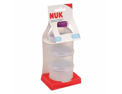 Nuk Milk Powder Dispenser, Δοσομετρητής Γάλακτος σε Σκόνη Τριών (3) Θέσεων, 1τμχ