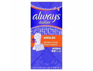 Always Dailies Normal Individually Wrapped 20τμχ