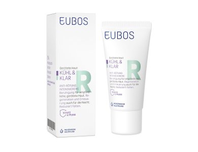Eubos Cool & Calm Relieving Night Cream, Κρέμα Προσώπου Νυκτός για την Αντιμετώπιση της Ερυθρότητας, 30ml