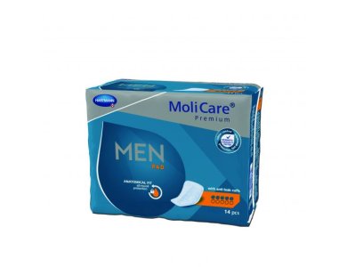 Hartmann Molicare Premium Men Pad Επιθέματα Ακράτειας Κανονικής Ροής Για Άντρες 5 Σταγόνες, 14τμχ