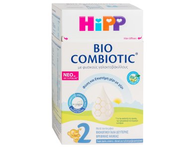 Hipp Bio Combiotic No2, Βιολογικό Γάλα για Νήπια Από τον 6ο Μήνα, 600gr