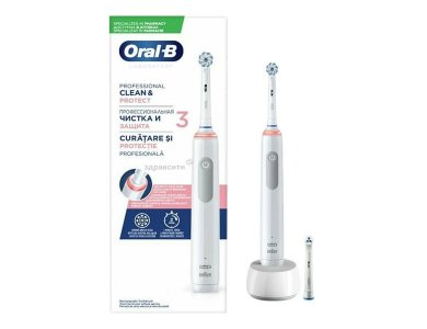 Oral-B Clean & Protect 3, Ηλεκτρική Οδοντόβουρτσα με Ενσωματωμένο Χρονομετρητή, 1τμχ