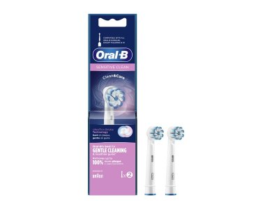 Oral-B Sensitive Clean, Ανταλλακτικές Κεφαλές με Λεπτές Ίνες για Ευαίσθητα Ούλα, 2τmx
